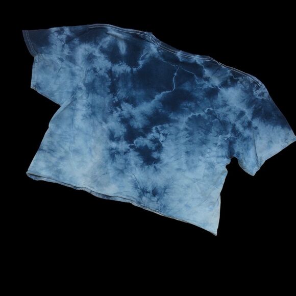 Pink Floyd The Dark Side of the Moon Cropped T-Shirt, Rainbow Triangle Graphic - Picture 9 of 10